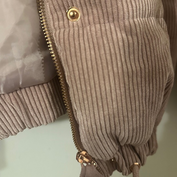 Cover Your Tracks Puffer Jacket- Mauve - Picture 6 of 7